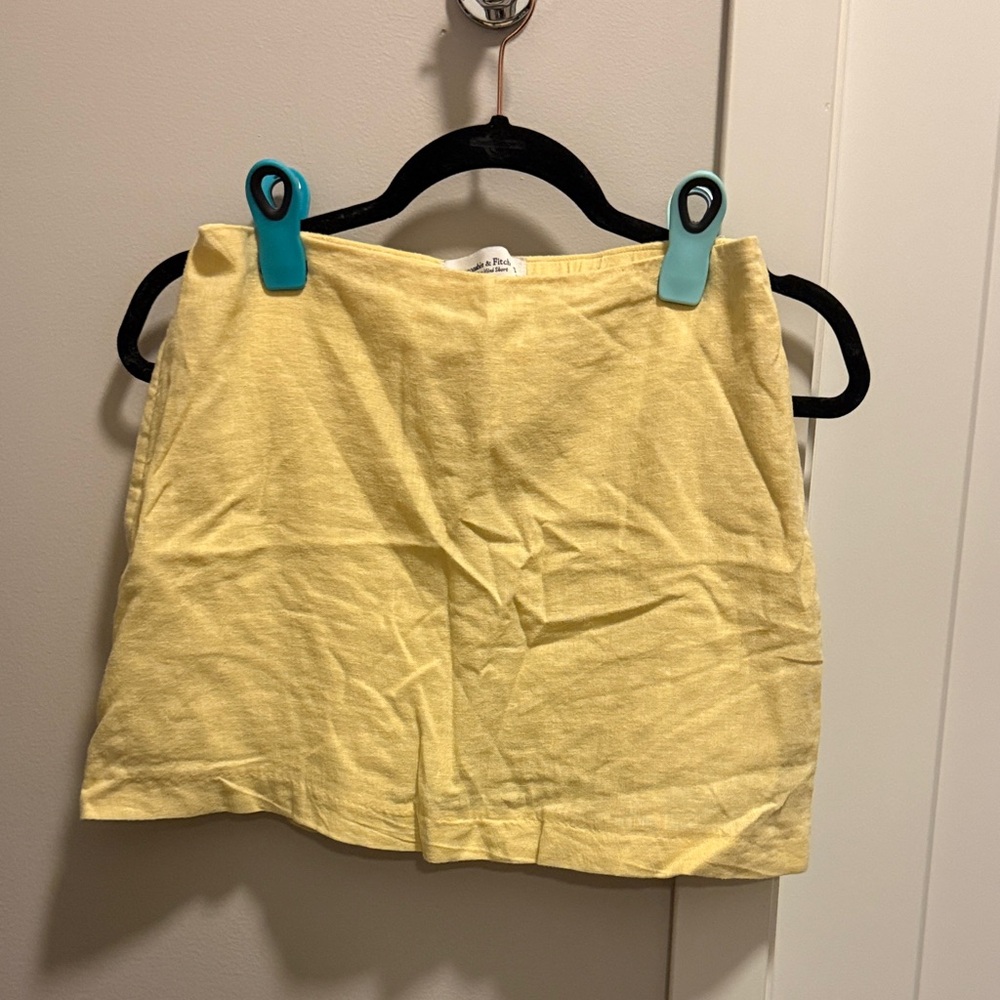 Abercrombie & Fitch Yellow Mini Skirt
